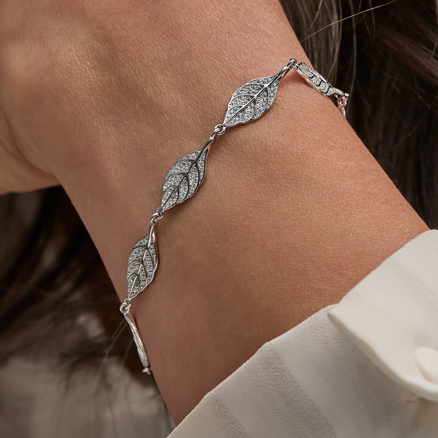 Sterling Silver Malia Bracelet - on Wrist