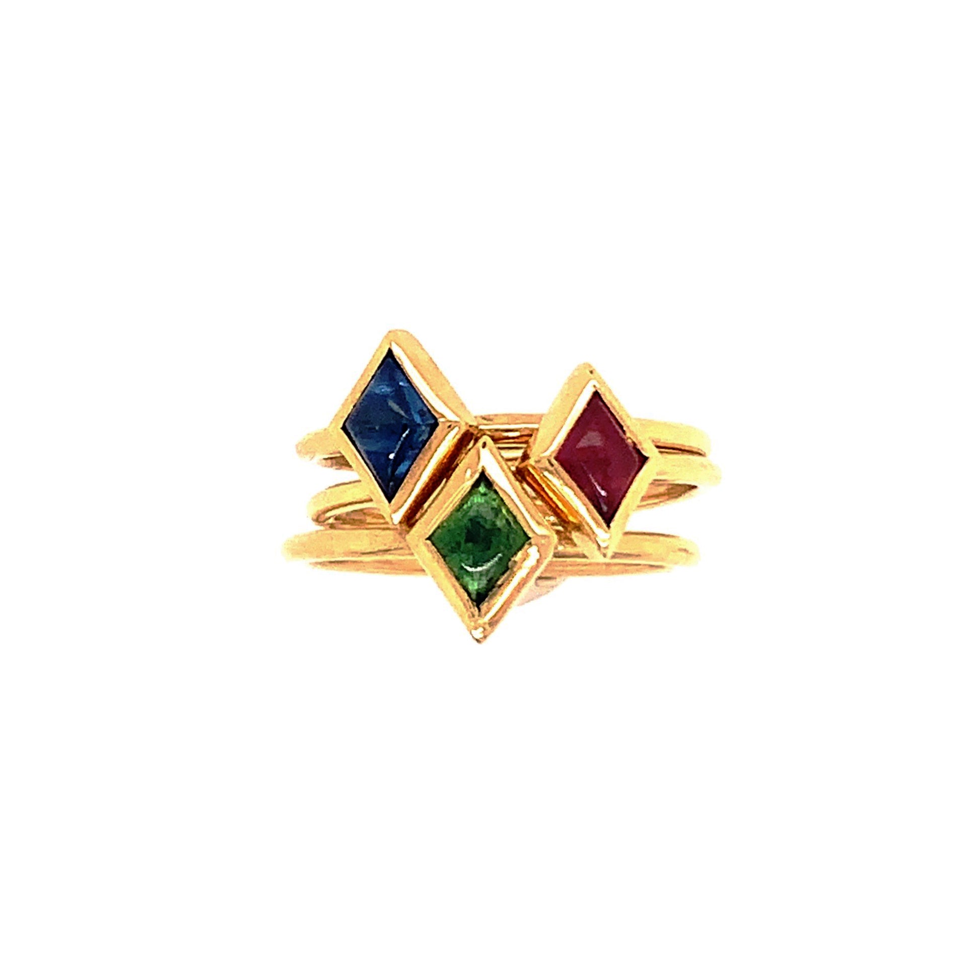 Yellow Gold Gumdrop Ring - Stack All Three!
