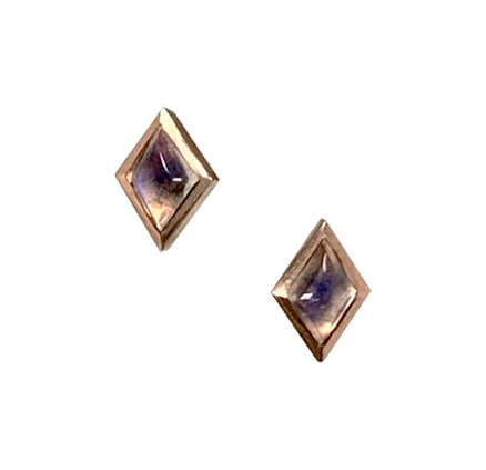 Rose Gold and Moonstone Studs