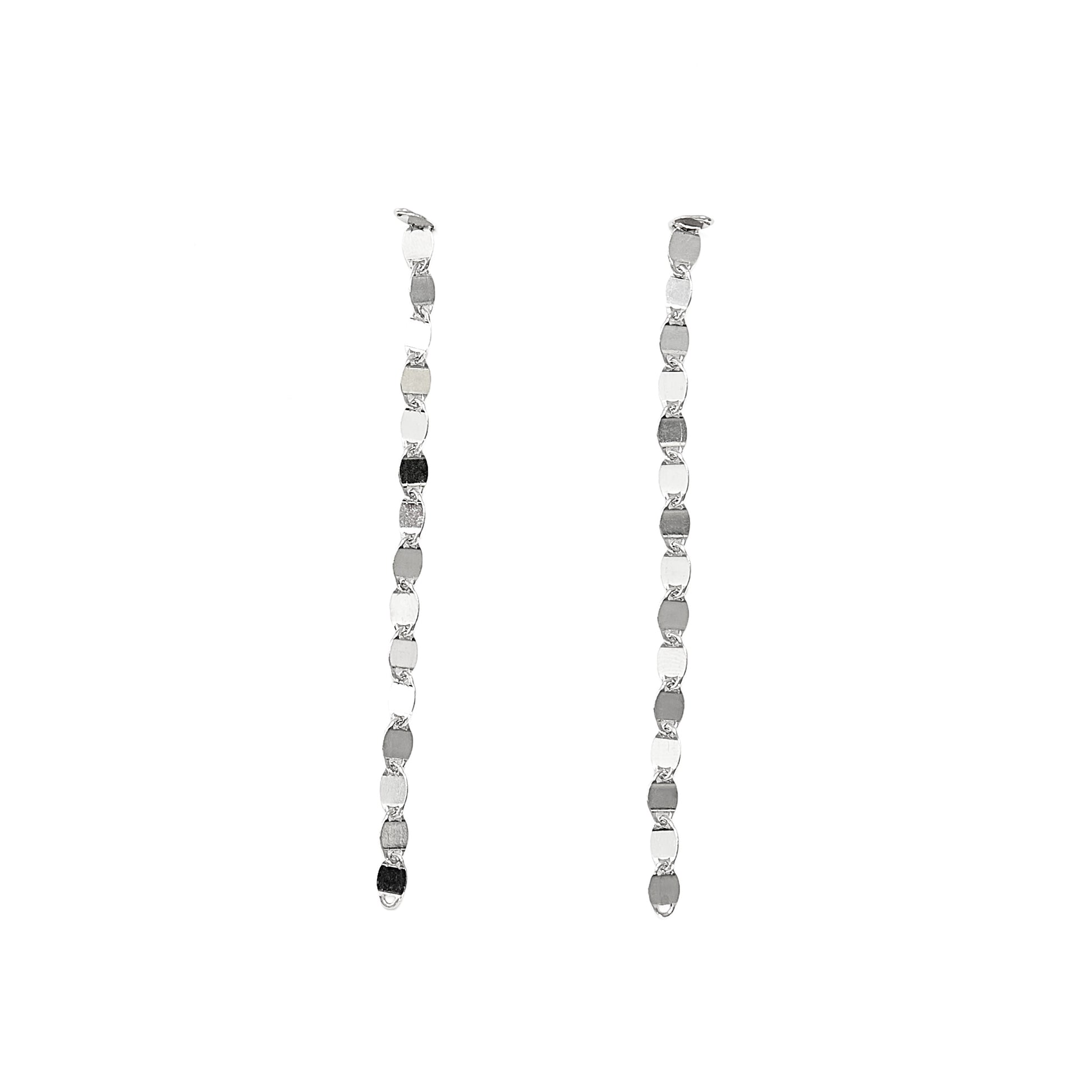 Sterling Silver Dangle Disk Earrings