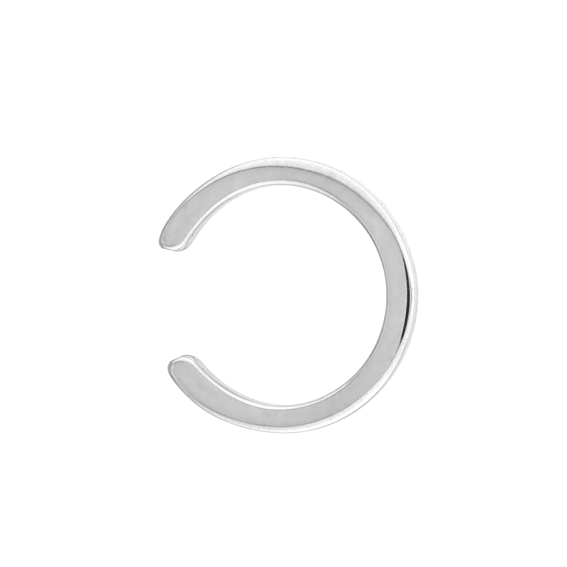 White Gold Ear Cuff - Close Up