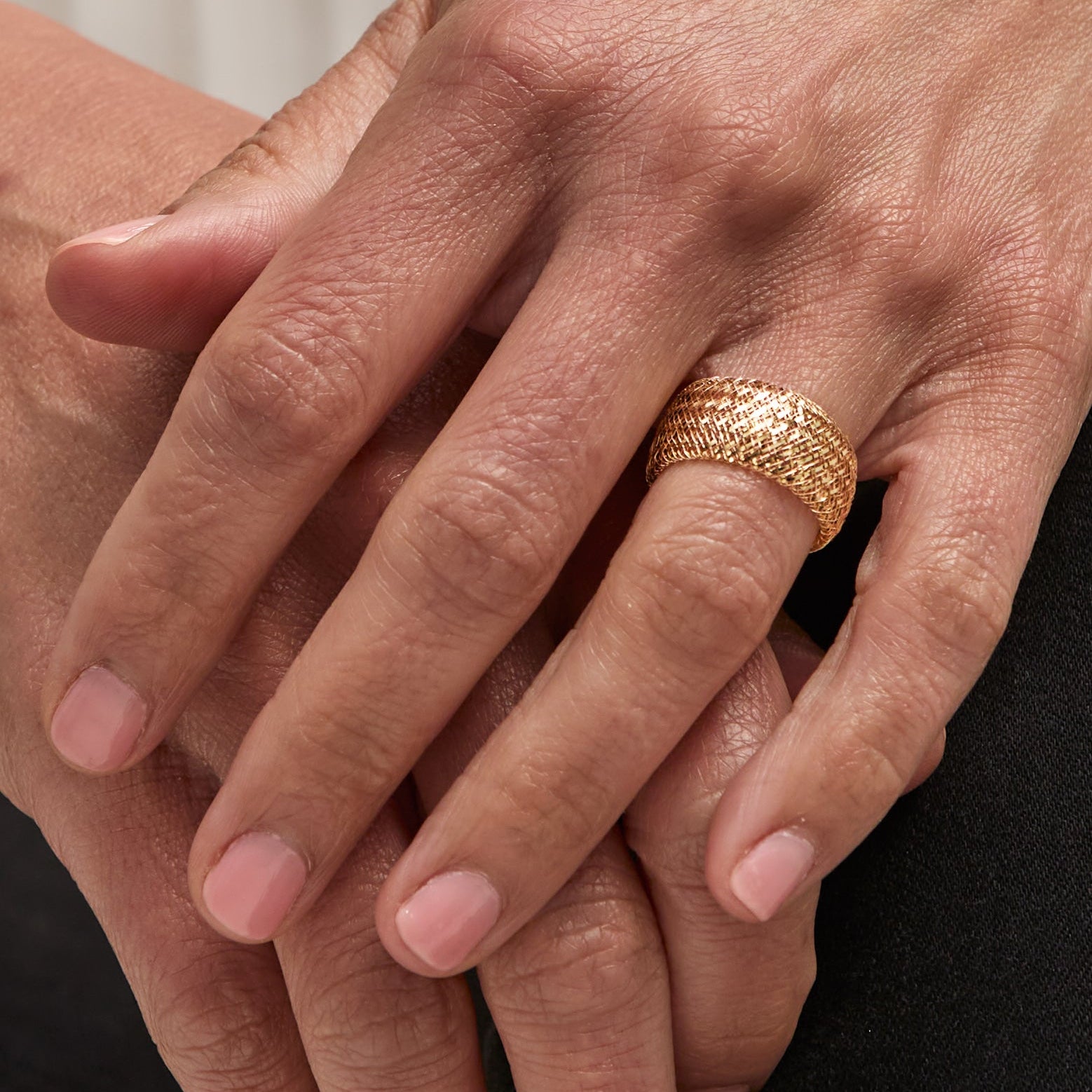 Yellow Gold Stretch Ring - Size 8 - On Hand