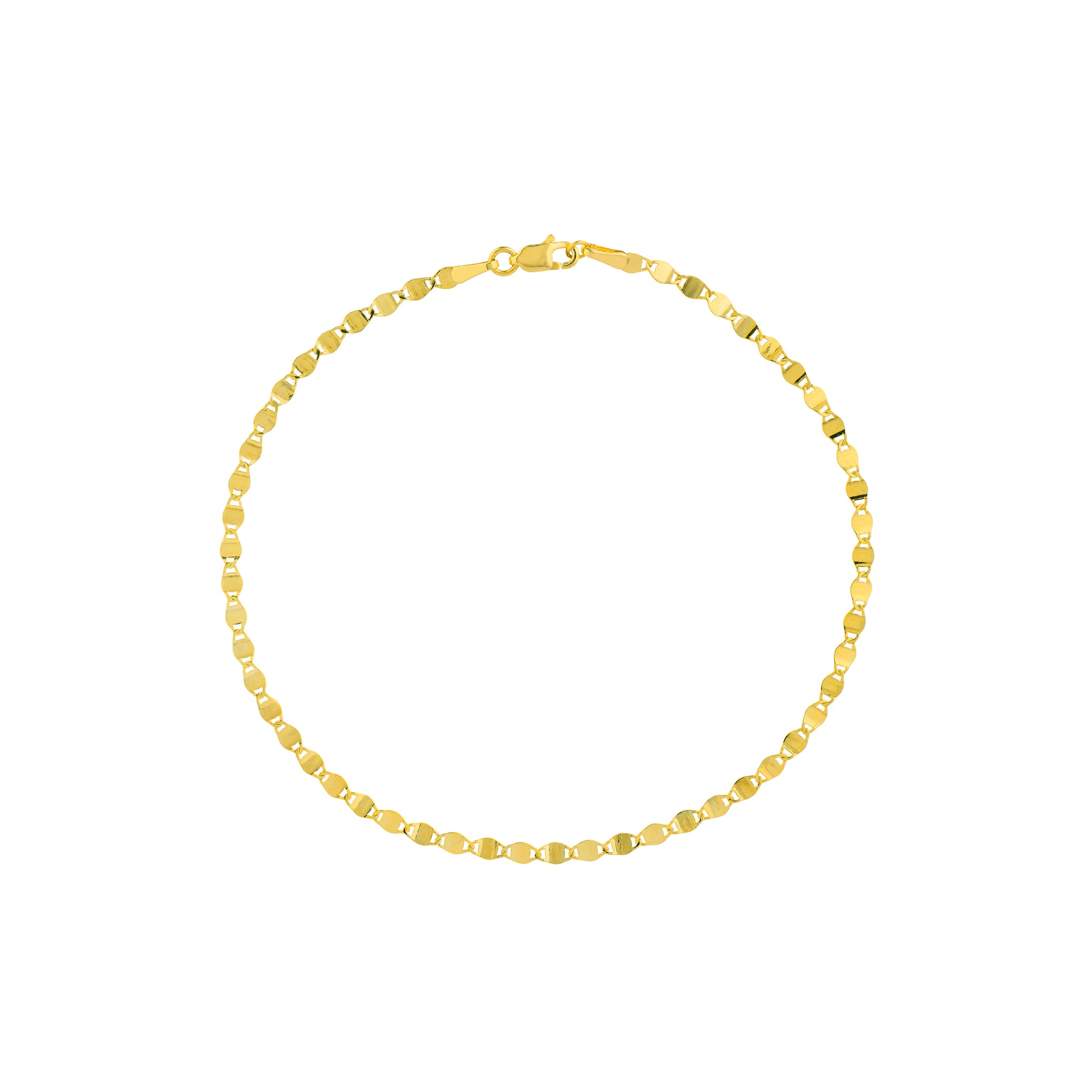 Yellow Gold Valentinio Chain Bracelet 
