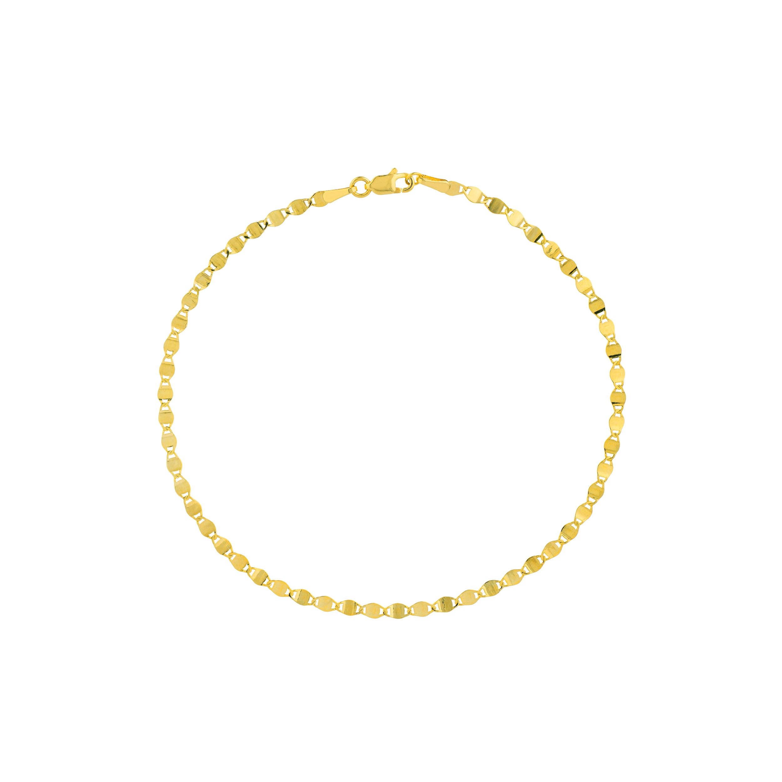 Yellow Gold Valentinio Chain Bracelet 
