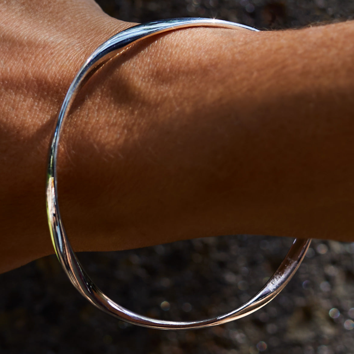 Sterling Silver Slip-On Bangle