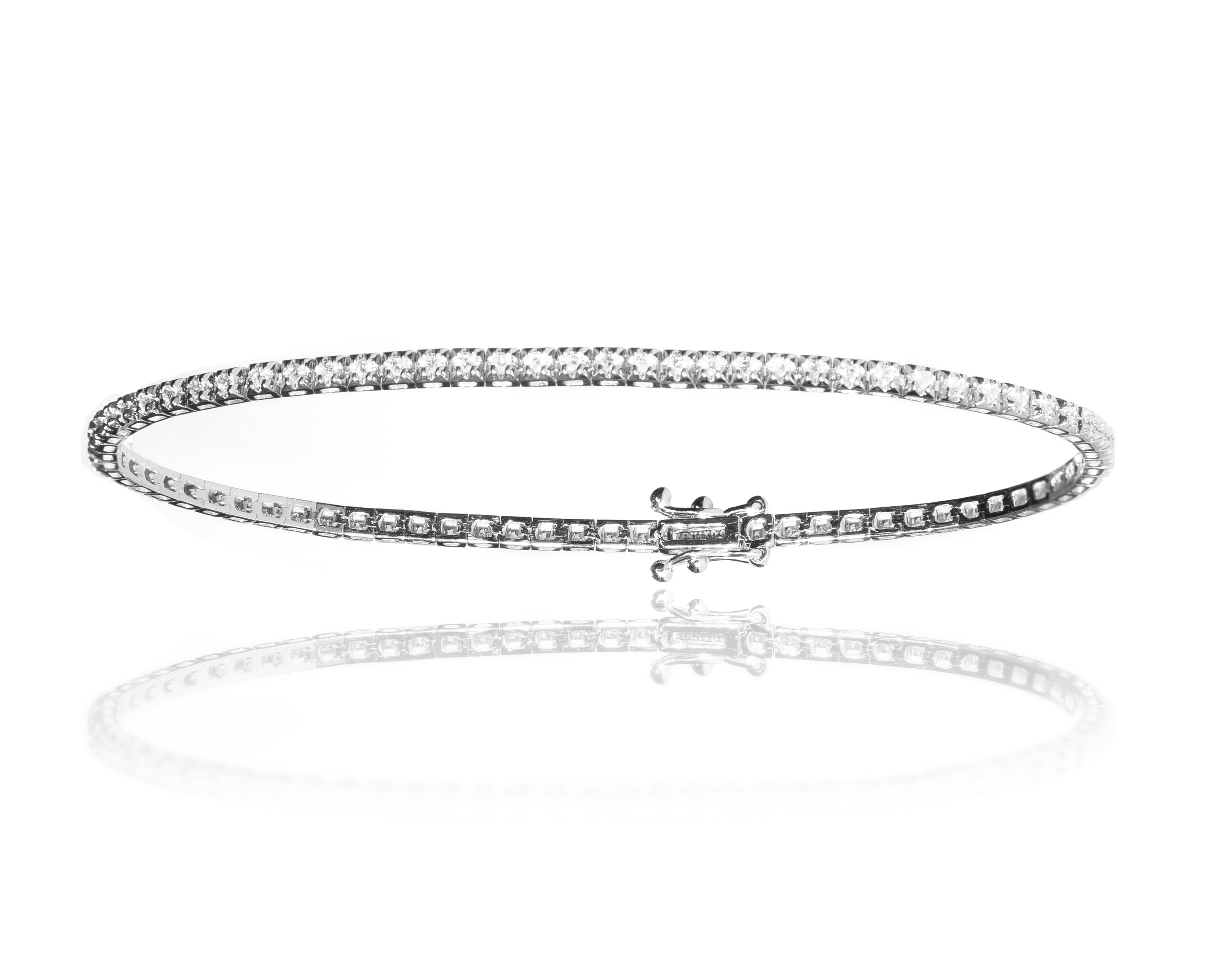 Delicate White Gold Diamond Bracelet
