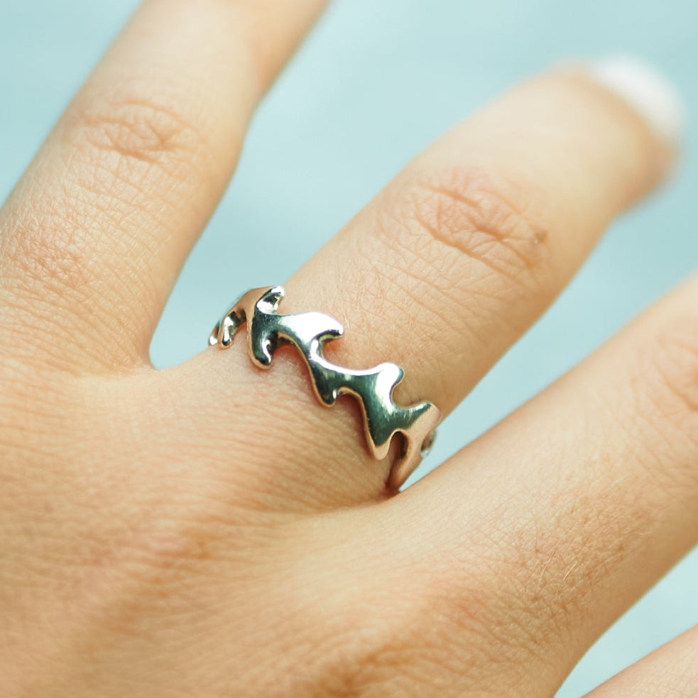 Sterling Silver Reef Ring - Size 7 - On Hand