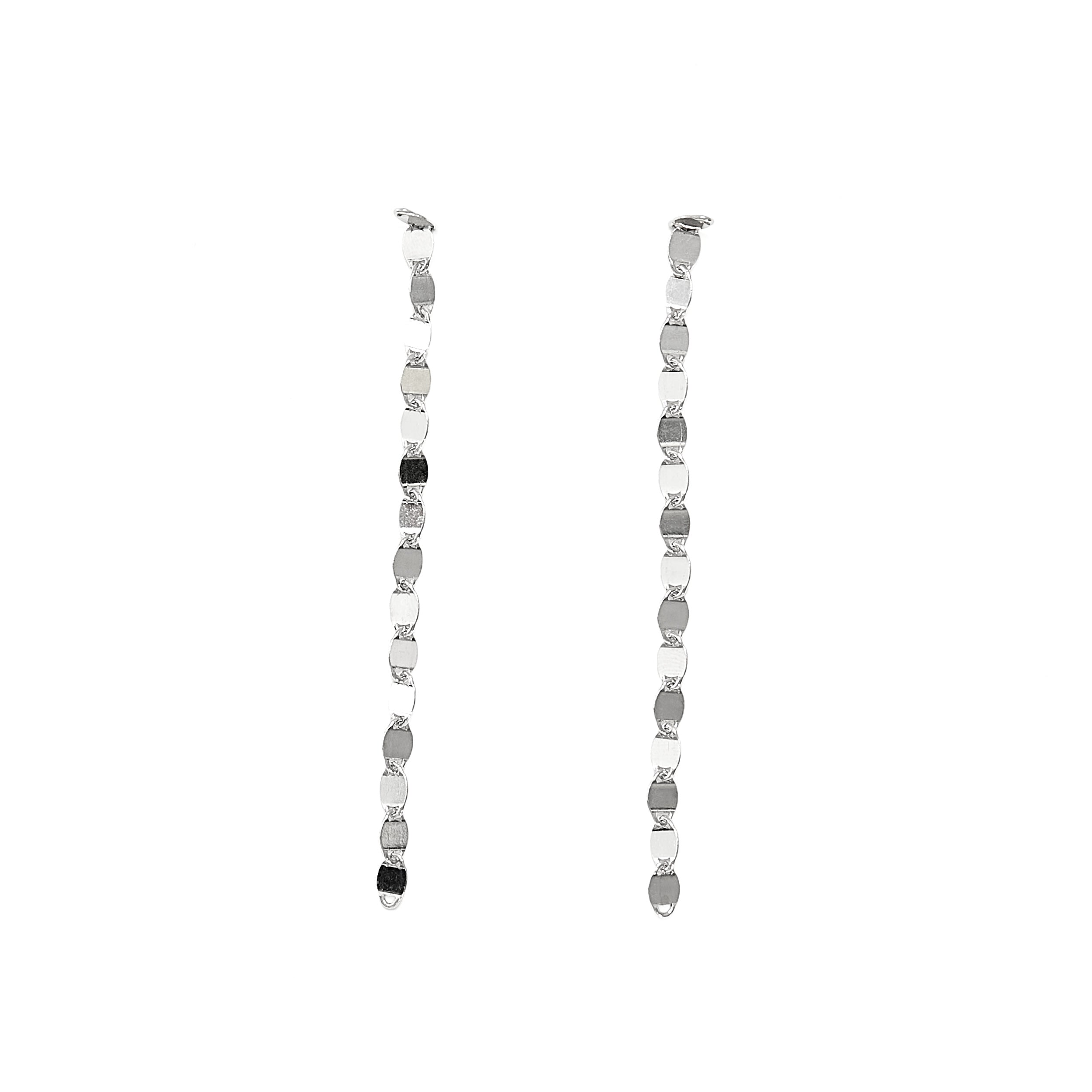 Sterling Silver Dangle Disk Earrings